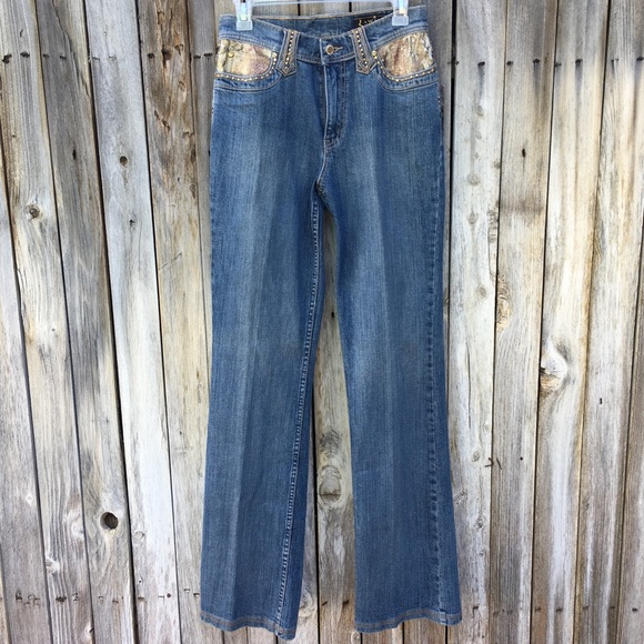 NWT Lawman Western Vintage Snakeskin Jeans 5 - Picture 8 of 8